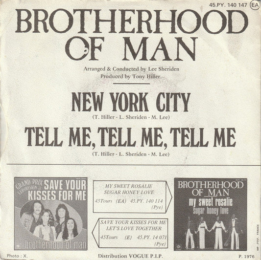 Brotherhood Of Man - New-York City