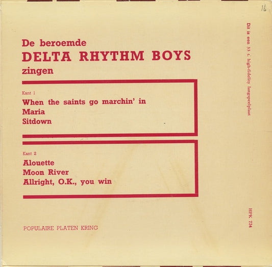 Delta Rhythm Boys - The Delta Rhythm Boys