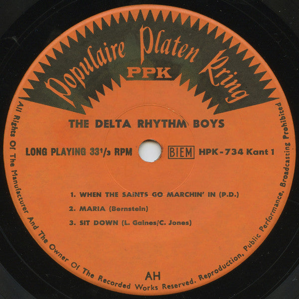 Delta Rhythm Boys - The Delta Rhythm Boys (EP) 18626 Vinyl Singles EP VINYLSINGLES.NL