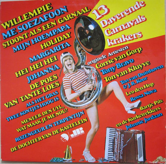 Various - 13 Daverende Carnavals Krakers (LP) 42990 48555 Vinyl LP Goede Staat