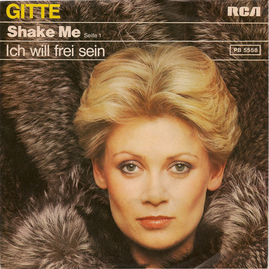 Gitte - Shake Me 02904 Vinyl Singles Goede Staat