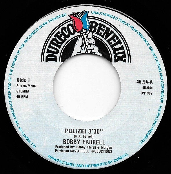 Bobby Farrell - Polizei 15918 Vinyl Singles Goede Staat