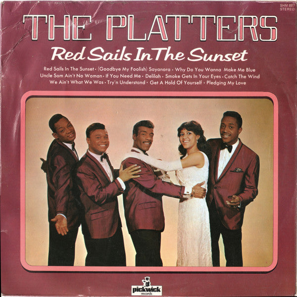 Platters - Red Sails In The Sunset (LP) Vinyl LP Vinyl Very Good (VG) <br> Hoes Good Plus (G+)