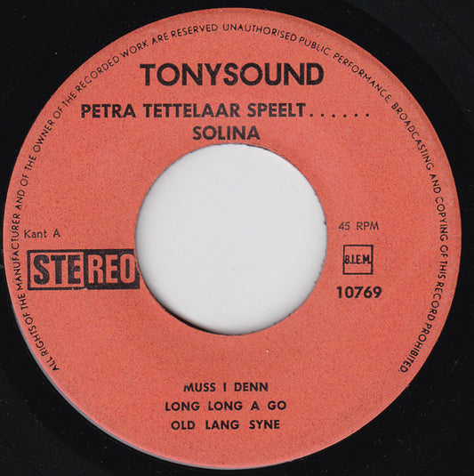 Petra Tettelaar - Petra Tettelaar Speelt...... Solina