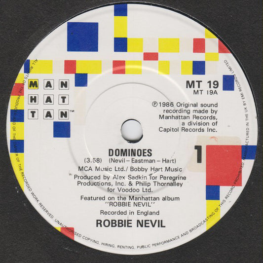 Robbie Nevil - Dominoes (UK) 22858 Vinyl Singles Goede Staat