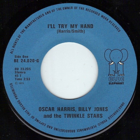 Oscar Harris, Billy Jones & The Twinkle Stars - I'll Try My Hand 29344 Vinyl Singles Goede Staat