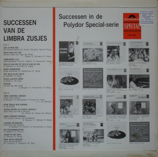 Limbra Zusjes - Successen Van De Limbra Zusjes (LP) 46625 Vinyl LP Goede Staat