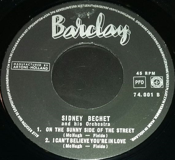 Sidney Bechet - High Society (EP) 15843 Vinyl Singles EP VINYLSINGLES.NL
