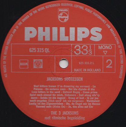 3 Jacksons - Jacksons' Successen (LP) 43701 Vinyl LP Goede Staat