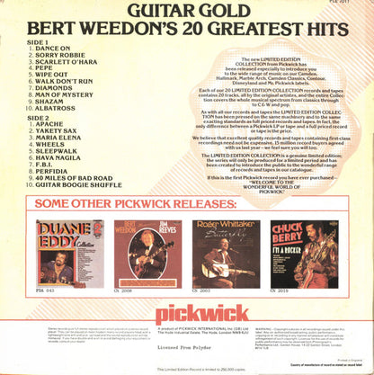 Bert Weedon - Guitar Gold - Bert Weedon's 20 Greatest Hits (LP) 41344 Vinyl LP Goede Staat