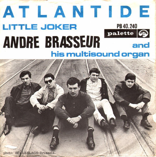 Andre Brasseur And His Multi-Sound Organ - Atlandide Vinyl Singles Vinyl Very Good (VG) <br> Hoes Good Plus (G+)