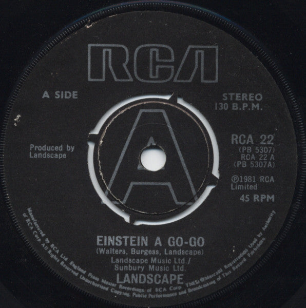 Landscape - Einstein A Go-Go 23559 23603 Vinyl Singles Goede Staat