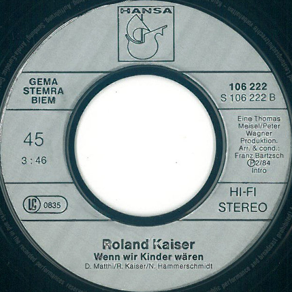 Roland Kaiser - Es Kann Der Frömmste Nicht In Frieden Leben 31241 30924 Vinyl Singles VINYLSINGLES.NL