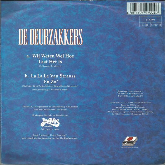 Deurzakkers - Wij Weten Wel Hoe Laat Het Is 41256