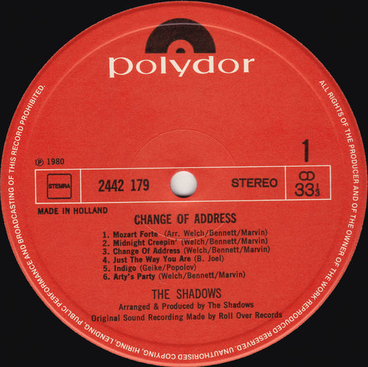Shadows - Change Of Address (LP)