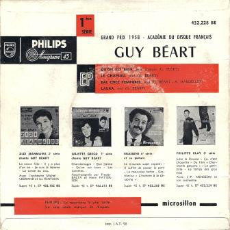 Guy Beart - Qu'on Est Bien (EP) 23776 Vinyl Singles EP Goede Staat