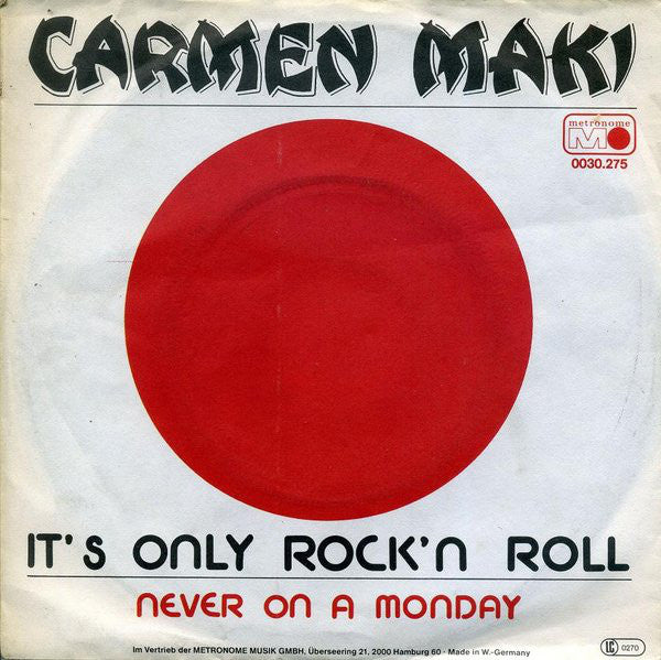 Carmen Maki - It's only rock'n roll 06085 Vinyl Singles VINYLSINGLES.NL