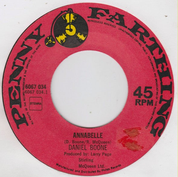 Daniel Boone - Annabelle 29778 Vinyl Singles Goede Staat