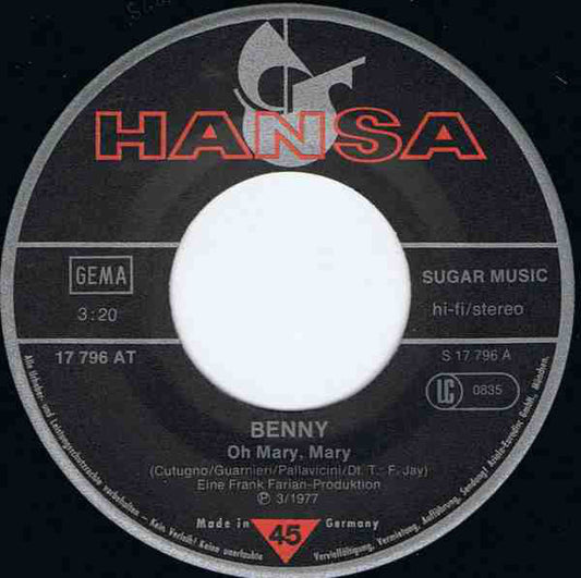 Benny - Oh Mary, Mary