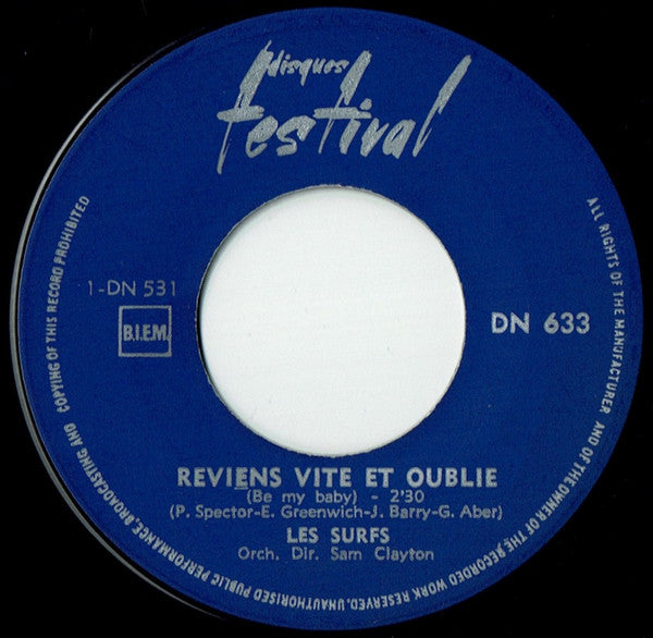Les Surfs - Reviens Vite Et Oublie 07238 Vinyl Singles VINYLSINGLES.NL
