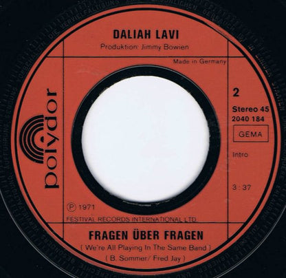 Daliah Lavi - Wie Die Schwalben Vinyl Singles VINYLSINGLES.NL