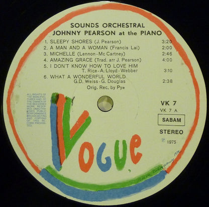 Sounds Orchestral Featuring Johnny Pearson - At The Piano (LP) 46188 Vinyl LP VINYLSINGLES.NL