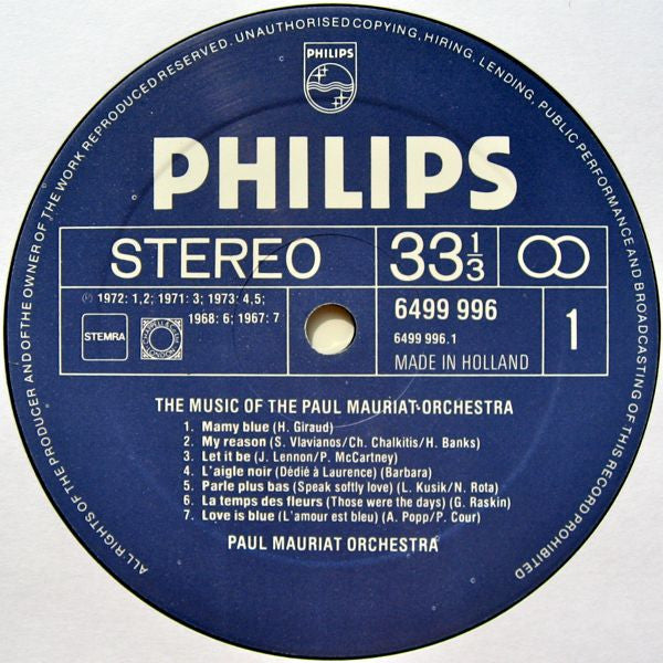 Paul Mauriat Orchestra - The Music Of The Paul Mauriat Orchestra (LP) 40796 43985 Vinyl LP VINYLSINGLES.NL