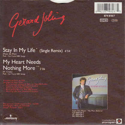 Gerard Joling - Stay In My Life (Single Remix) Vinyl Singles VINYLSINGLES.NL