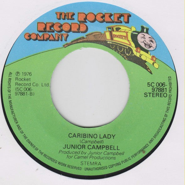 Junior Campbell - Caribino Lady Vinyl Singles VINYLSINGLES.NL
