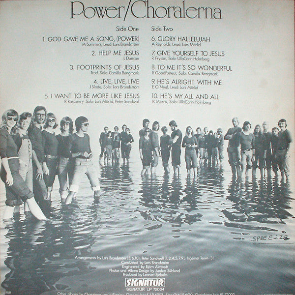 Choralerna ‎- Power (LP) 42464 Vinyl LP Goede Staat