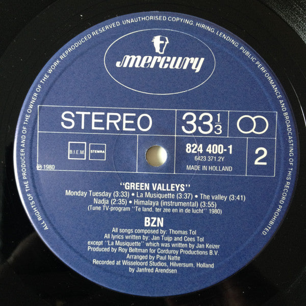 BZN - Green Valleys (LP) 42117 46926 Vinyl LP VINYLSINGLES.NL