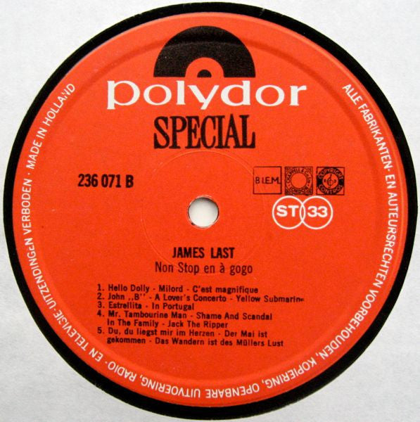 James Last ‎- Non Stop & À Gogo (LP) 41296 40303 49641 Vinyl LP VINYLSINGLES.NL