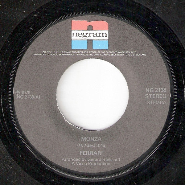 Ferrari - Monza 29707 36010 Vinyl Singles VINYLSINGLES.NL