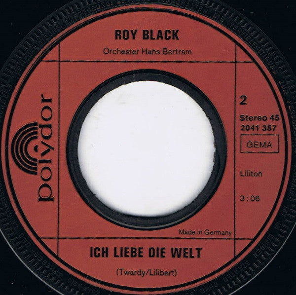Roy Black - Mein Herz Ist Bei Dir Vinyl Singles Vinyl Very Good (VG) <br> Hoes Good Plus (G+)