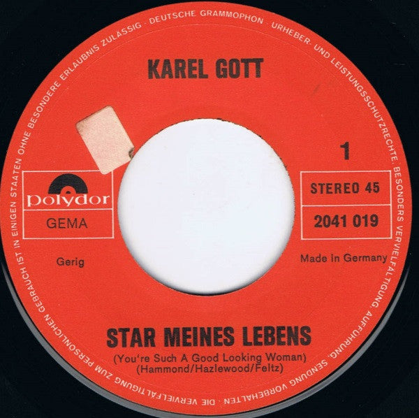 Karel Gott ‎- Star Meines Lebens 13826 Vinyl Singles VINYLSINGLES.NL