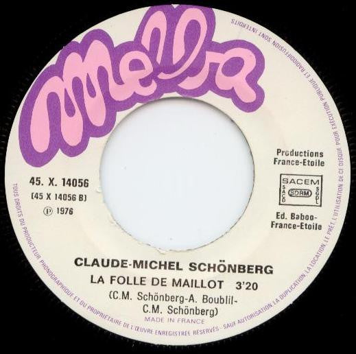 Claude-Michel Schönberg - Quinze Ans 29874 Vinyl Singles Goede Staat