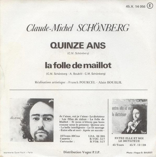 Claude-Michel Schönberg - Quinze Ans 52807