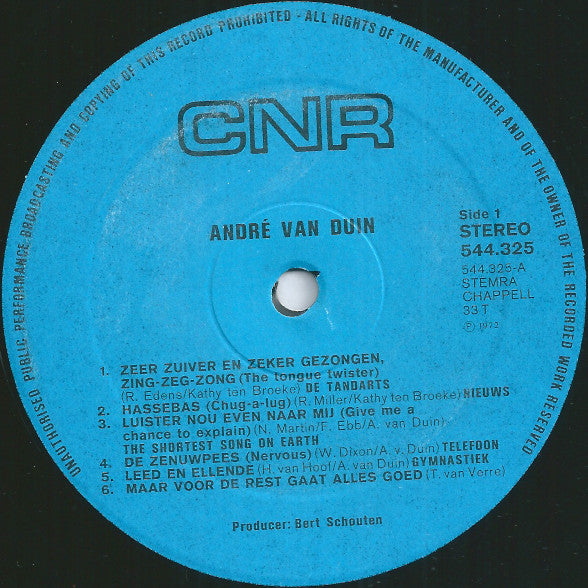 André van Duin - André Van Duin  (LP) 46644 Vinyl LP VINYLSINGLES.NL