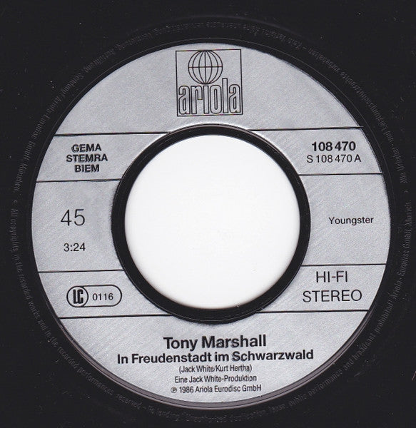 Tony Marshall - In Freudenstadt Im Schwarzwald 29584 Vinyl Singles Goede Staat