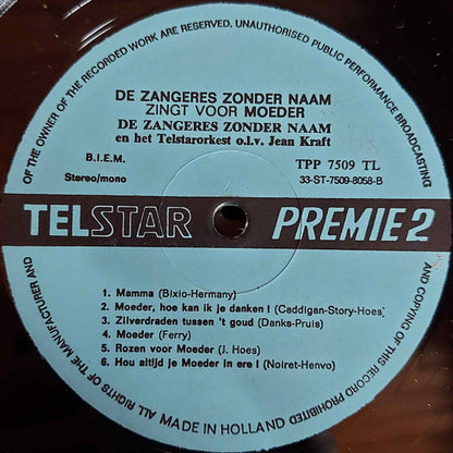 Zangeres Zonder Naam - Zingt Voor Moeder (LP) 44712 Vinyl LP Goede Staat