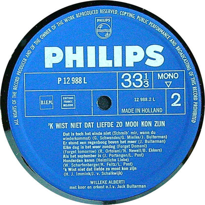 Willeke Alberti - 'k Wist Niet Dat Liefde Zo Mooi Kon Zijn (LP) Vinyl LP Vinyl Very Good (VG) <br> Hoes Good Plus (G+)