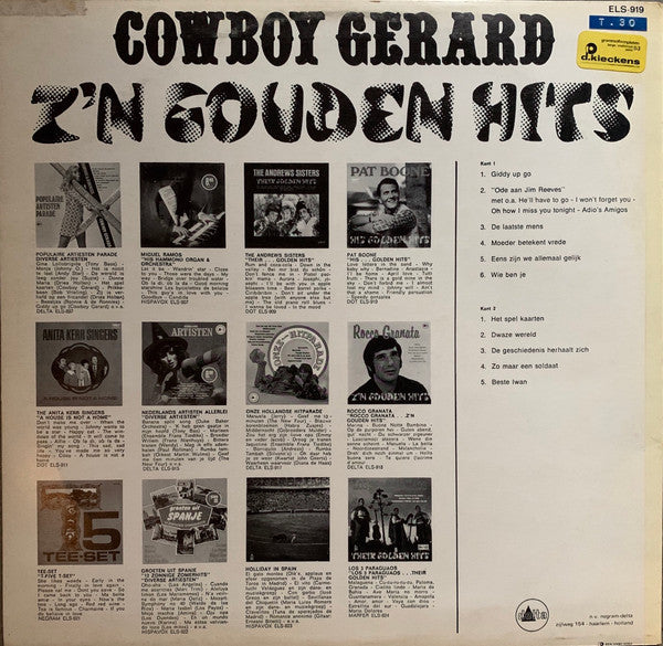 Cowboy Gerard - Z'n Gouden Hits (LP) 48758 Vinyl LP VINYLSINGLES.NL