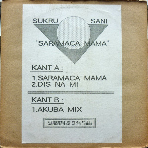 Sukru Sani - Saramacca Mama (Maxi-Single) Maxi-Singles VINYLSINGLES.NL