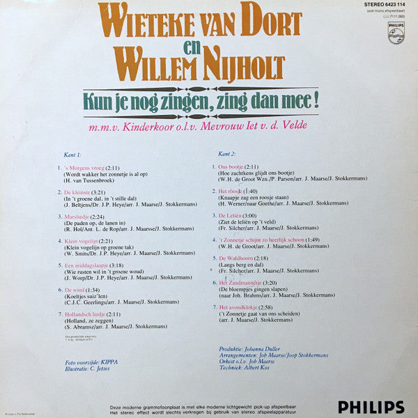 Wieteke van Dort En Willem Nijholt - Kun Je Nog Zingen, Zing Dan Mee (LP) 44164 45685 Vinyl LP VINYLSINGLES.NL