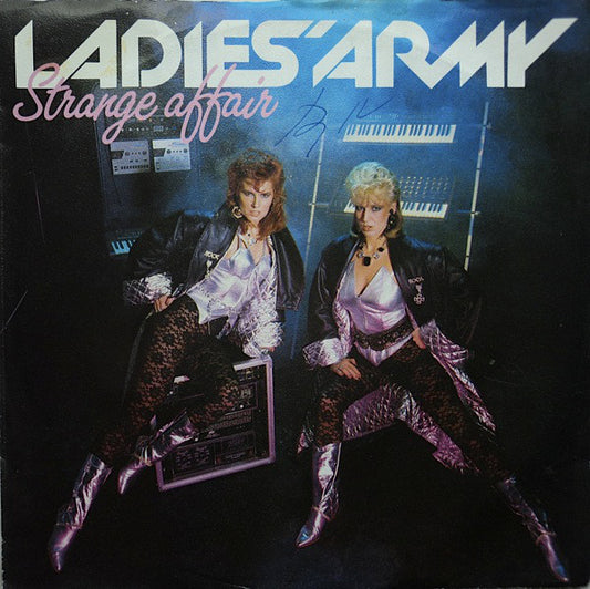 Ladies' Army - Strange Affair Vinyl Singles Vinyl Very Good (VG) <br> Hoes Good Plus (G+)