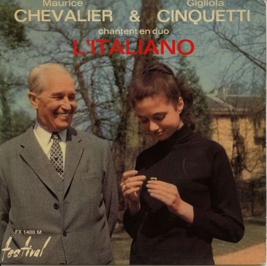 Maurice Chevalier & Gigliola Cinquetti - Chantent En Duo L'Italiano (EP) 29310 Vinyl Singles EP VINYLSINGLES.NL