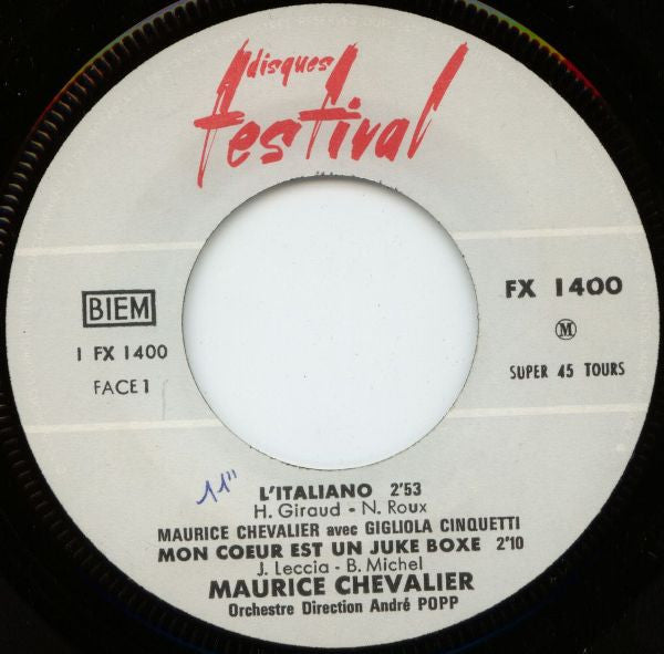 Maurice Chevalier & Gigliola Cinquetti - Chantent En Duo L'Italiano (EP) 29310 Vinyl Singles EP Goede Staat