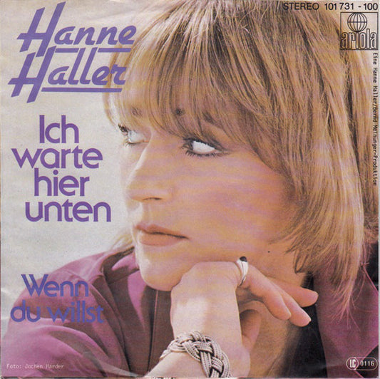 Hanne Haller - Ich Warte Hier Unten 21686 Vinyl Singles VINYLSINGLES.NL
