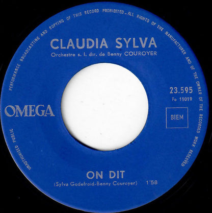 Claudia Sylva - J'Ai Pleuré 29596 Vinyl Singles Goede Staat