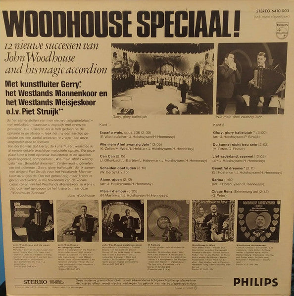 John Woodhouse - Woodhouse Speciaal (LP) 42093 43441 44741 Vinyl LP VINYLSINGLES.NL